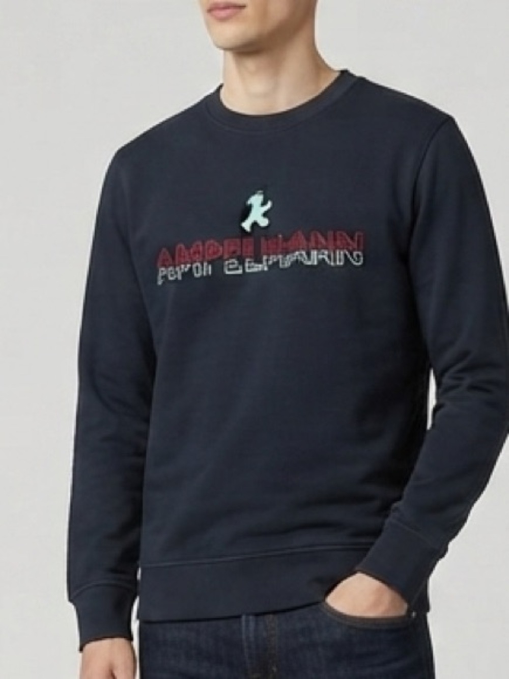 Ampelmann Berlin Organic Cotton Crewneck Sweatshirt Navy Size S Souvenir⁠
